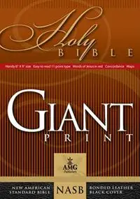 Shop Nu NASB Giant Print Handy-Size Reference Bible, Black - Warren Patrick Baker - Libro in lingua inglese - AMG Publishers -