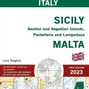 Sicily, Aeolian and Aegadian Islands, Pantelleria and Lampedusa, Malta. Mediterranean sea pilot book Italy vol. 4 Rechtstreeks Van De Fabrikant
