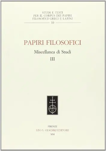 Papiri filosofici. Miscellanea di studi vol. 3 Goedkoop