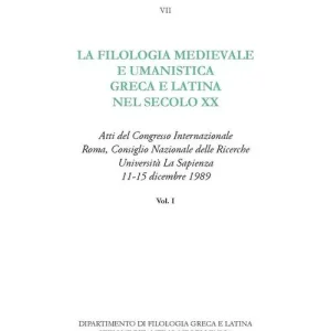 La filologia medievale e umanistica greca e latina nel secolo XX vol. 1 Favoriet