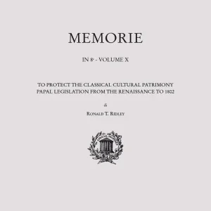 To protect the classical cultural patrimony papal legislation from Renaissance to 1802 Flitsaanbieding