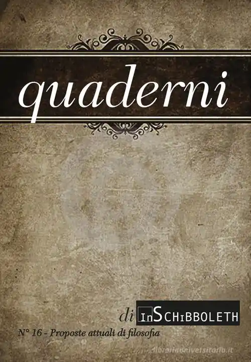 Quaderni di Inschibboleth (2021) vol. 16 Gereduceerde Prijs