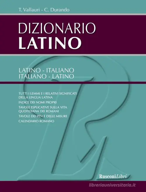 Dizionario di latino Laatste Kans